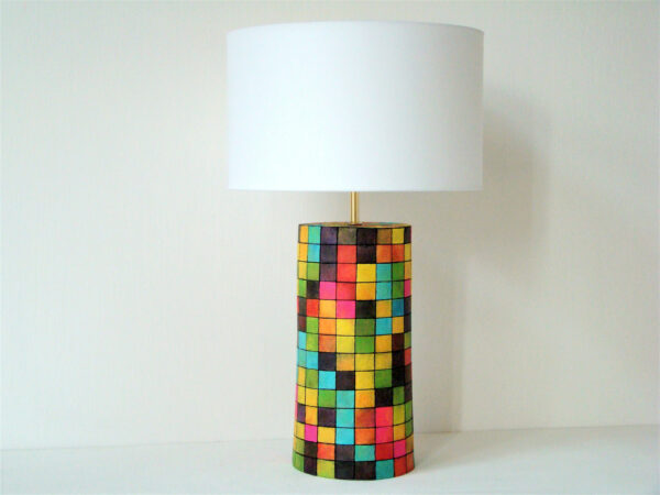 barevna stolní lampa disco neonove barvy